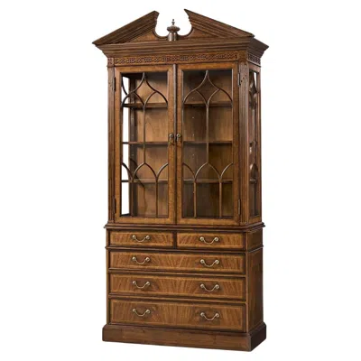 Pre-owned Jonathan Charles George Ii Walnut Bookcase In Brown