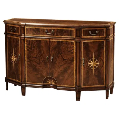 Pre-owned Jonathan Charles George Iii Inlaid Mahogany Sideboard In Brown
