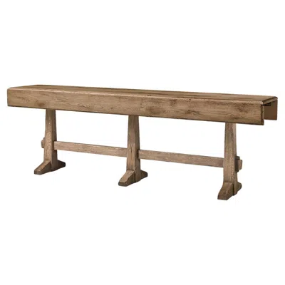 Pre-owned Jonathan Charles Rustic Faded Oak Hunt Table In Brown