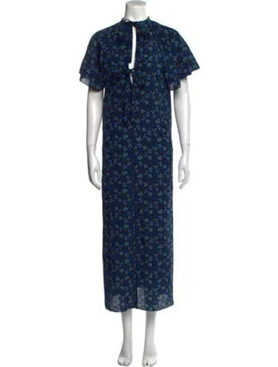 Pre-owned Jonathan Cohen Angora Long Dress In Black