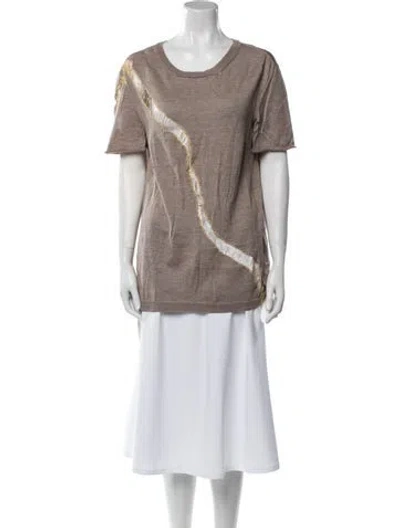 Pre-owned Jonathan Cohen Cashmere Cowl Neck Sweater In Neutral