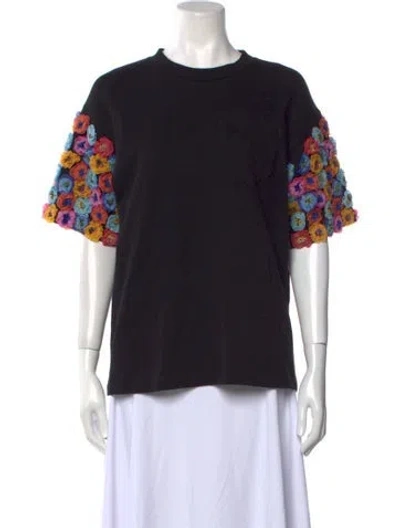 Pre-owned Jonathan Cohen Crew Neck Short Sleeve T-shirt In Black