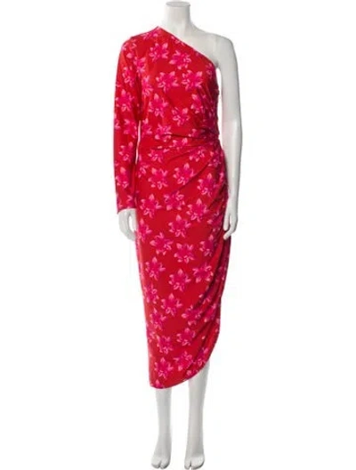 Pre-owned Jonathan Cohen Floral Print Long Dress W/ Tags In Multi