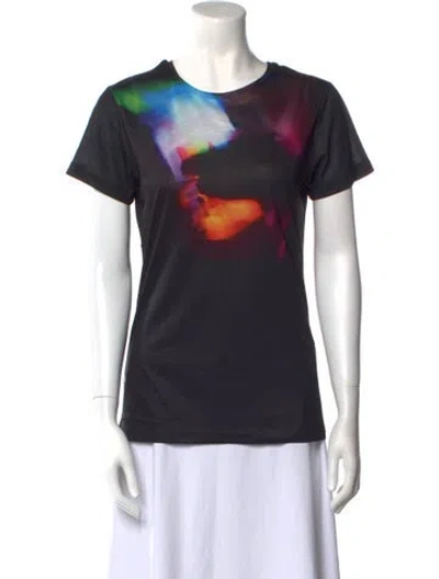 Pre-owned Jonathan Cohen Graphic Print Crew Neck T-shirt W/ Tags In Black