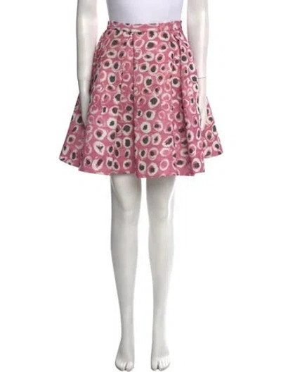 Pre-owned Jonathan Cohen Polka Dot Print Knee-length Skirt In Pink