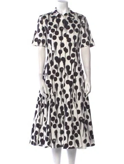 Pre-owned Jonathan Cohen Polka Dot Print Long Dress In Multi
