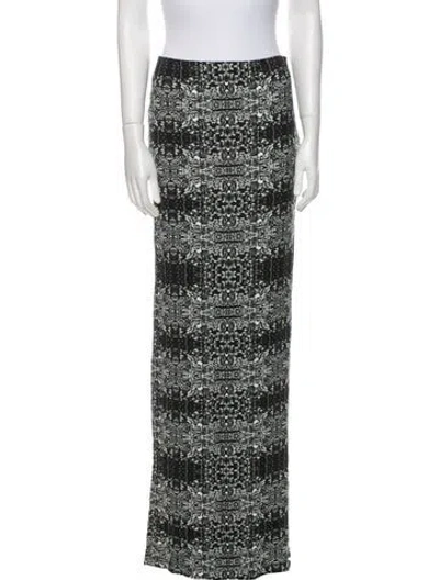 Pre-owned Jonathan Cohen Printed Midi Length Skirt In Black