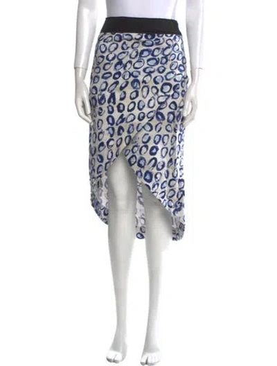 Pre-owned Jonathan Cohen Printed Midi Length Skirt In Gray