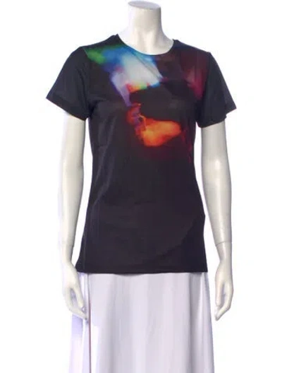 Pre-owned Jonathan Cohen Printed Scoop Neck T-shirt W/ Tags In Multi