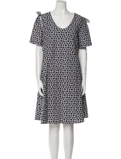 Pre-owned Jonathan Cohen Silk Knee-length Dress In Black