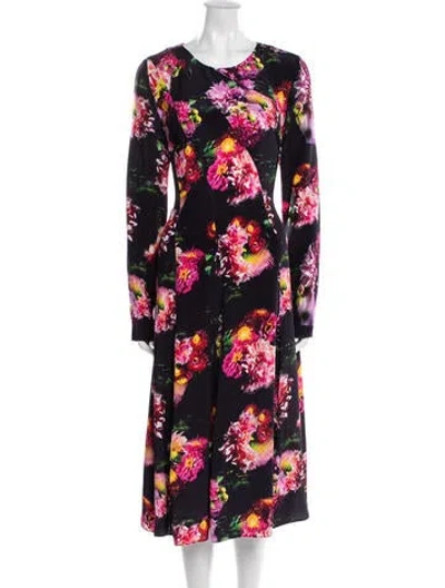 Pre-owned Jonathan Cohen Silk Long Dress W/ Tags In Black