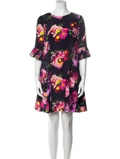 Pre-owned Jonathan Cohen Silk Mini Dress In Pink