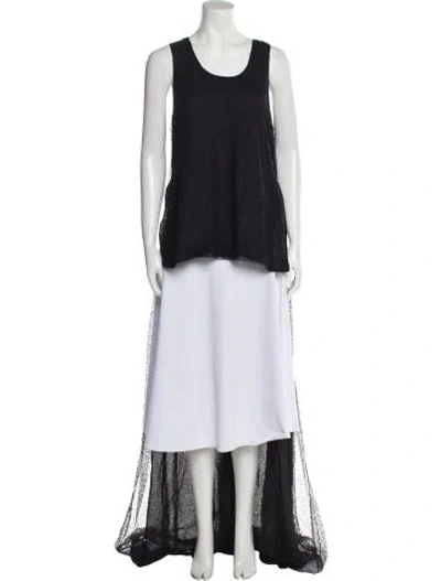 Pre-owned Jonathan Cohen Silk Scoop Neck Top W/ Tags In Multi