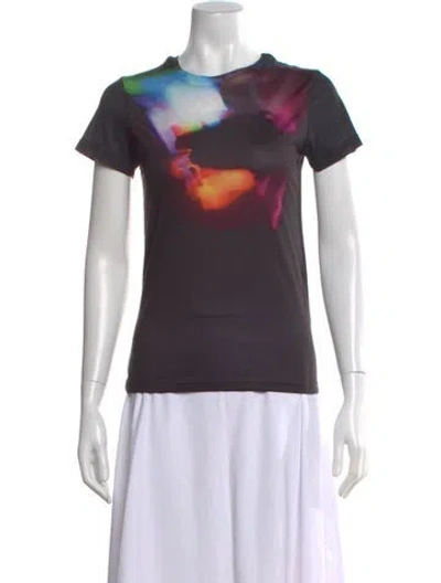 Pre-owned Jonathan Cohen Square Neckline Short Sleeve Top In Black