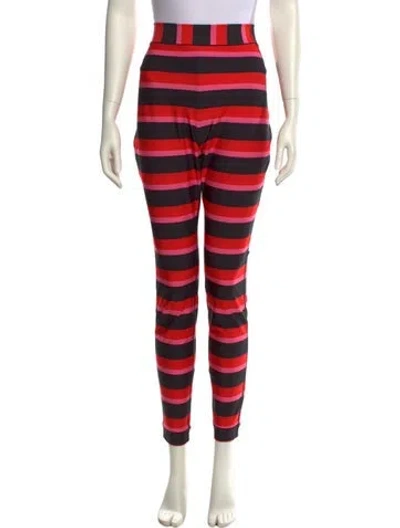 Pre-owned Jonathan Cohen Striped Skinny Leg Pants W/ Tags In Multi