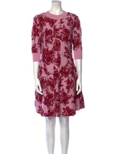 Pre-owned Jonathan Cohen Virgin Wool Mini Dress In Pink