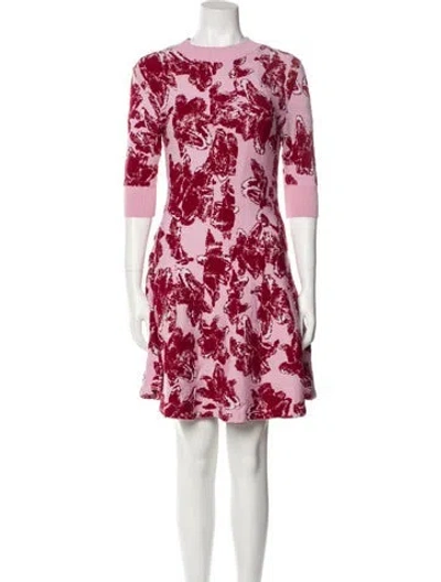 Pre-owned Jonathan Cohen Virgin Wool Mini Dress In Pink