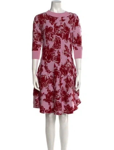 Pre-owned Jonathan Cohen Virgin Wool Mini Dress W/ Tags In Pink