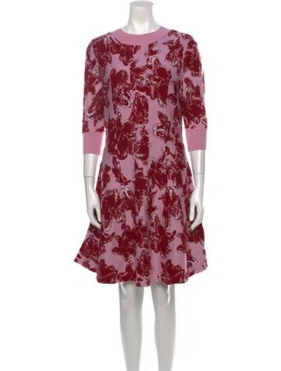 Pre-owned Jonathan Cohen Virgin Wool Mini Dress W/ Tags In Pink