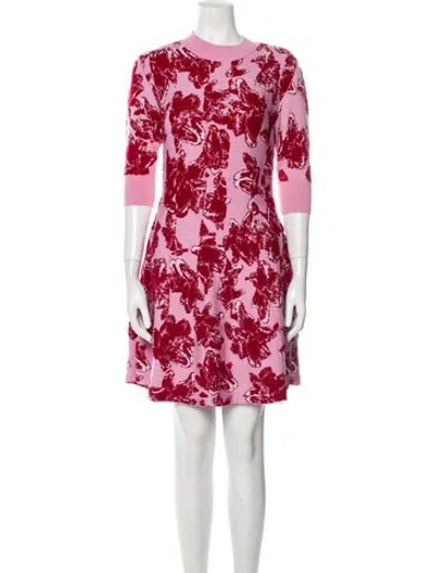 Pre-owned Jonathan Cohen Virgin Wool Mini Dress W/ Tags In Pink