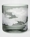 Jonathan Hansen In The Clouds Rocks Tumbler, Gray - 8 Oz. In Green