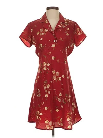 Pre-owned Jonathan Martin Casual Dress In Burgundy