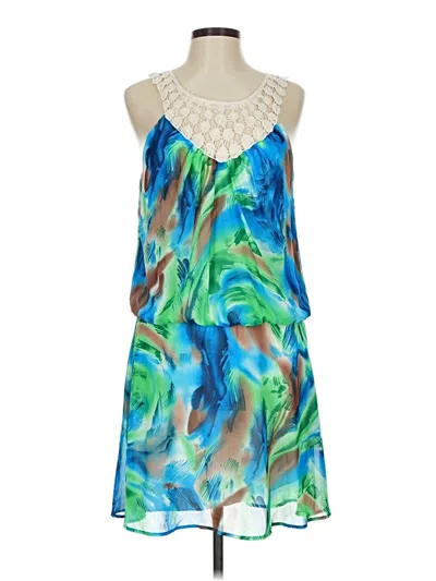 Pre-owned Jonathan Martin Cocktail Dress In Blue