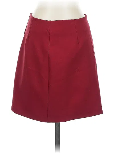 Pre-owned Jonathan Martin Formal Skirt In Burgundy
