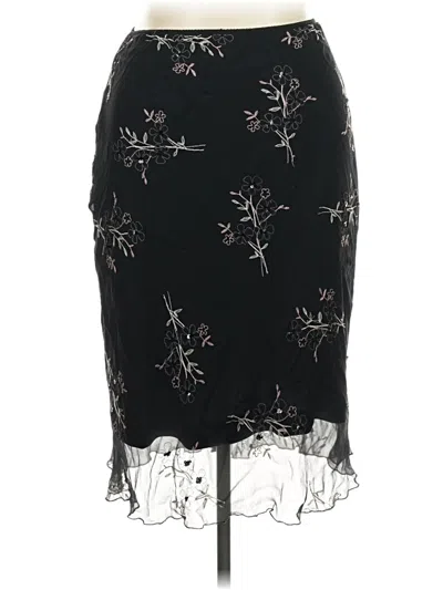 Pre-owned Jonathan Martin Silk Skirt In Black