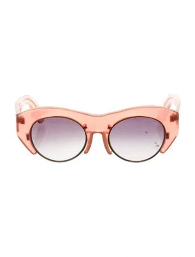 Pre-owned Jonathan Saunders Cat-eye Gradient Sunglasses In Pink