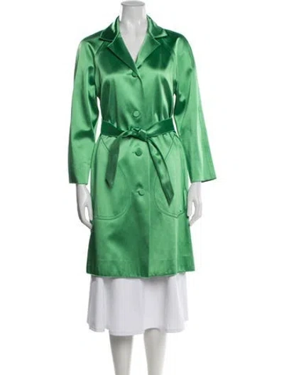 Pre-owned Jonathan Saunders Coat In Green