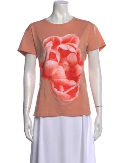 Pre-owned Jonathan Saunders Graphic Print Crew Neck T-shirt In Pink