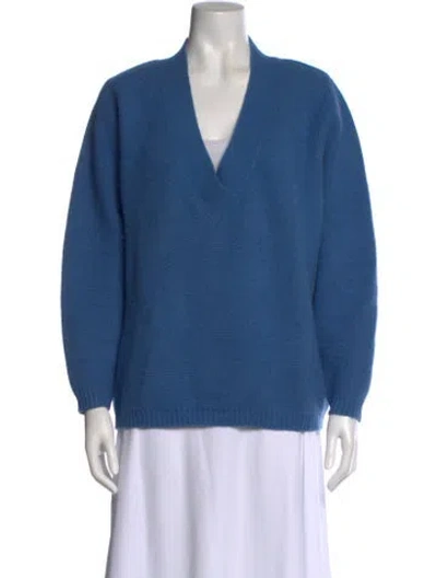 Pre-owned Jonathan Saunders V-neck Sweater In Blue