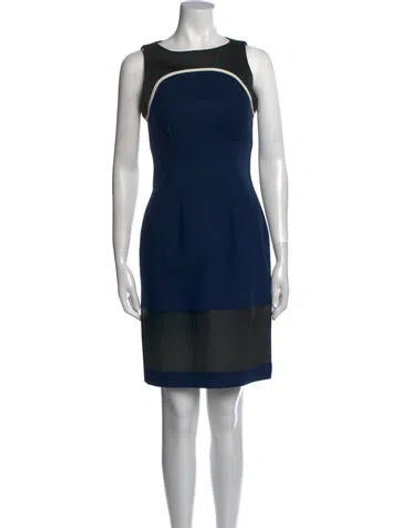 Pre-owned Jonathan Saunders Wool Knee-length Dress In Multi