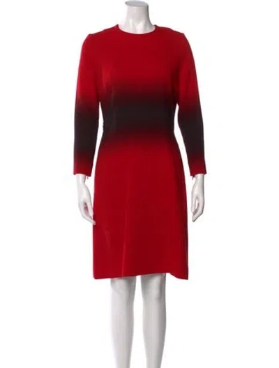 Pre-owned Jonathan Saunders Wool Knee-length Dress In Red