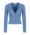 Simkhai Ailany Shrunken Cardigan In Blue Hydrangea