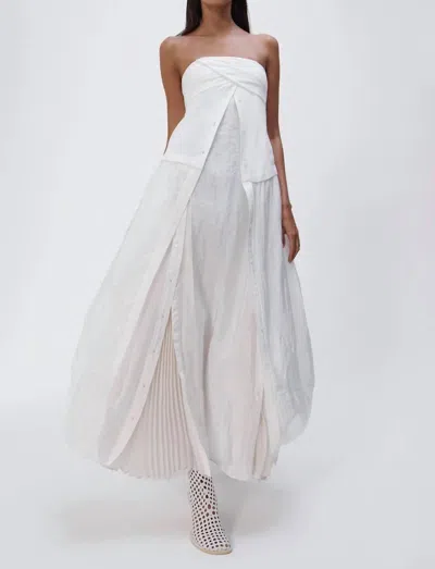 Jonathan Simkhai Ala Parachute Dress In White