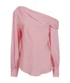 Simkhai Alice One Shoulder Top In Dusty Rose In Dusty Rose