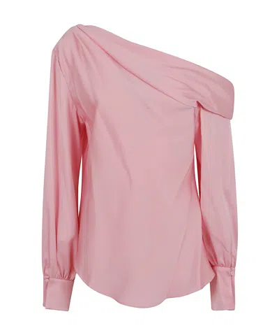 Jonathan Simkhai Alice Top In Dusty Rose