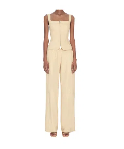 Simkhai Amaya Bleted Pants In Nude