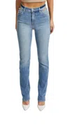 Simkhai Amelia Straight Leg Denim In Blue