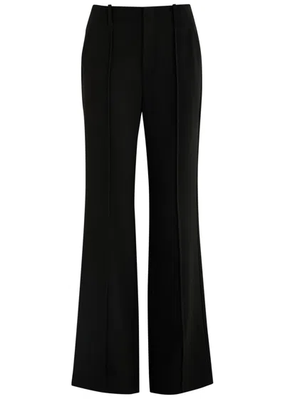 Jonathan Simkhai Ansel Wide-leg Crepe Trousers In Black