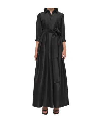 Jonathan Simkhai Belted Dress In Black