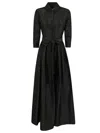 Jonathan Simkhai Julip S/s Belted Gown In Black