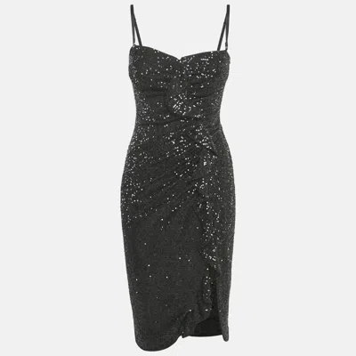 Pre-owned Simkhai Black Sequined Midi Dress S