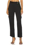 Jonathan Simkhai Carolina Utility Pants In Black In Black