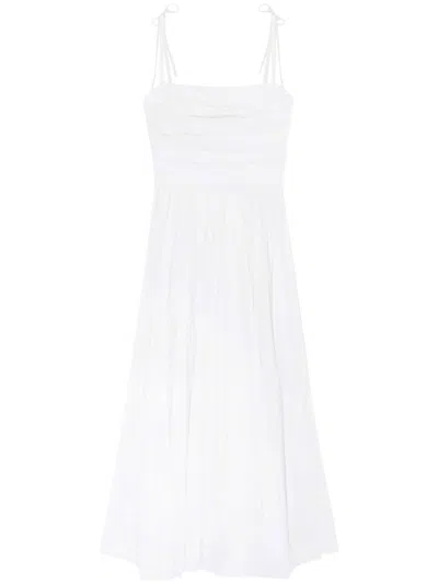 Simkhai Caroline Midi Dress In 白色