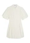 Simkhai Jonathan  Cleo Floral-embroidered Cotton Mini Dress