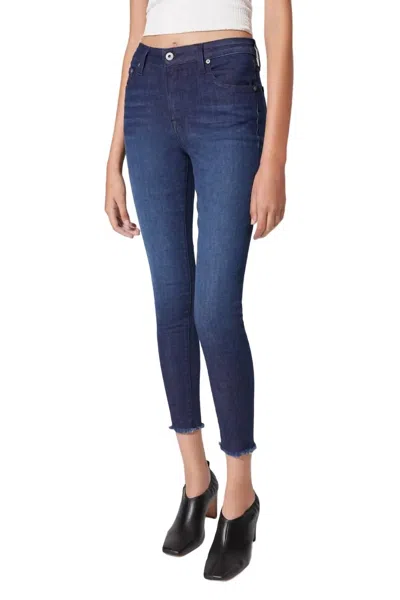 Jonathan Simkhai Costa Mid-rise Crop Skinny Jean In Chelsea Dark In Blue