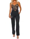 JONATHAN SIMKHAI DALILA LACE BUSTIER IN BLACK